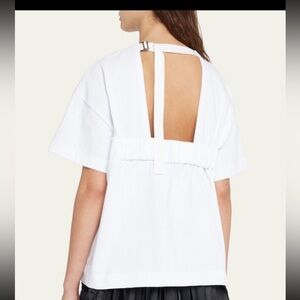 Sacai Strap-Back Bustier Cup Seam T-Shirt